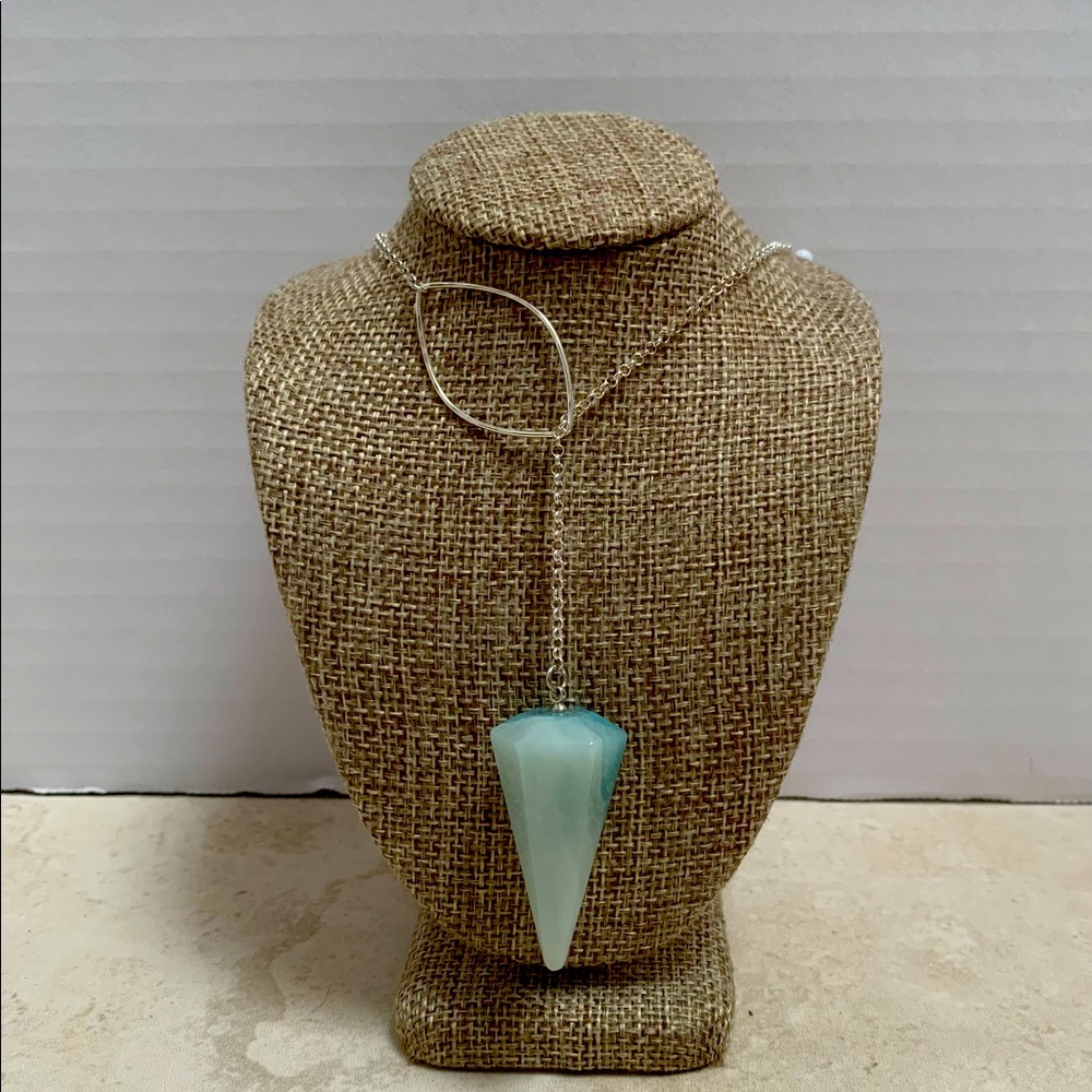 6 Pointed Amazonite Pendulum Necklace